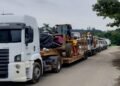 Máquinas, equipamentos e donativos de Jaraguá do Sul seguem para Roca Sales