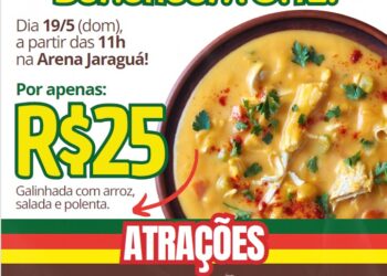 Grupo promove Galinhada BeneficenTchê, domingo, em Jaraguá do Sul