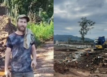 “Sentimento de alívio, trabalho caprichoso”, diz morador de Roca Sales (RS) sobre servidores de Jaraguá do Sul