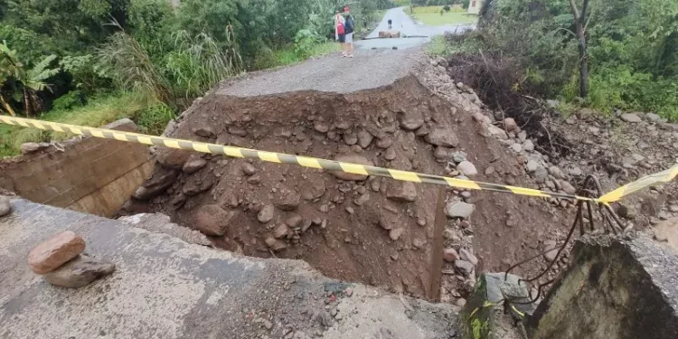Município de SC registra 235 mm de chuva nos últimos dois dias