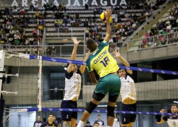 Brasil bate o Chile no último amistoso de vôlei em Jaraguá do Sul