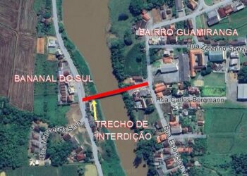 Ponte do Agricultor em Guaramirim estará interditada na próxima semana